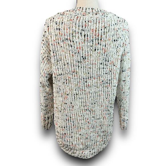 Harper Heritage Soft Chenille Sweater Speckled Confetti Knit Round Hem Small - Picture 4 of 9